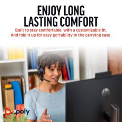Poly Blackwire 5210 Mono USB-C/A 3.5mm Headset Single Ear Comfortable design for Call Centers and Video Calls 8 Poly Blackwire 5210 Mono USB-C/A 3.5mm Headset Single Ear Comfortable design for Call Centers and Video Calls - Image 3