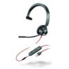 Poly Blackwire 3315 Wired 3.5mm and USB Mono Headphones Single Ear with Boom Mic (Poly) - Connect to PC/Mac via USB-A or mobile/tablet via 3.5 mm connector 12 Poly Blackwire 3315