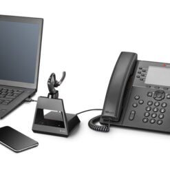 Poly Voyager 5200 Office Bluetooth Headset 2-Way Base, USB-C for Call Centers and Video Calls 5 Poly Voyager 5200