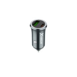 Alternative view of SpeedX SX-C40 Pro 48W Dual Port Fast Car Charger QC 3.0 and PD with Type-C to Type-C Cable