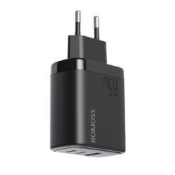 Alternative view of Romoss AC65H 65w Laptop and Mobile Fast Charger with Cable EU Plug 1 USB A and 2 Type-C Ports