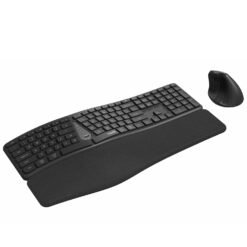 RAPOO 8810ME Multi-Mode Wireless Optical Combo Keyboard and Mouse Ergonomic Design Connect via Bluetooth 5.0, and 2.4 GHz - Image 3