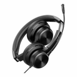 Alternative view of RAPOO H180 USB-A/USB-C Foldable ENC Stereo Wired Headset Dual microphones paired with ENC call noise reduction