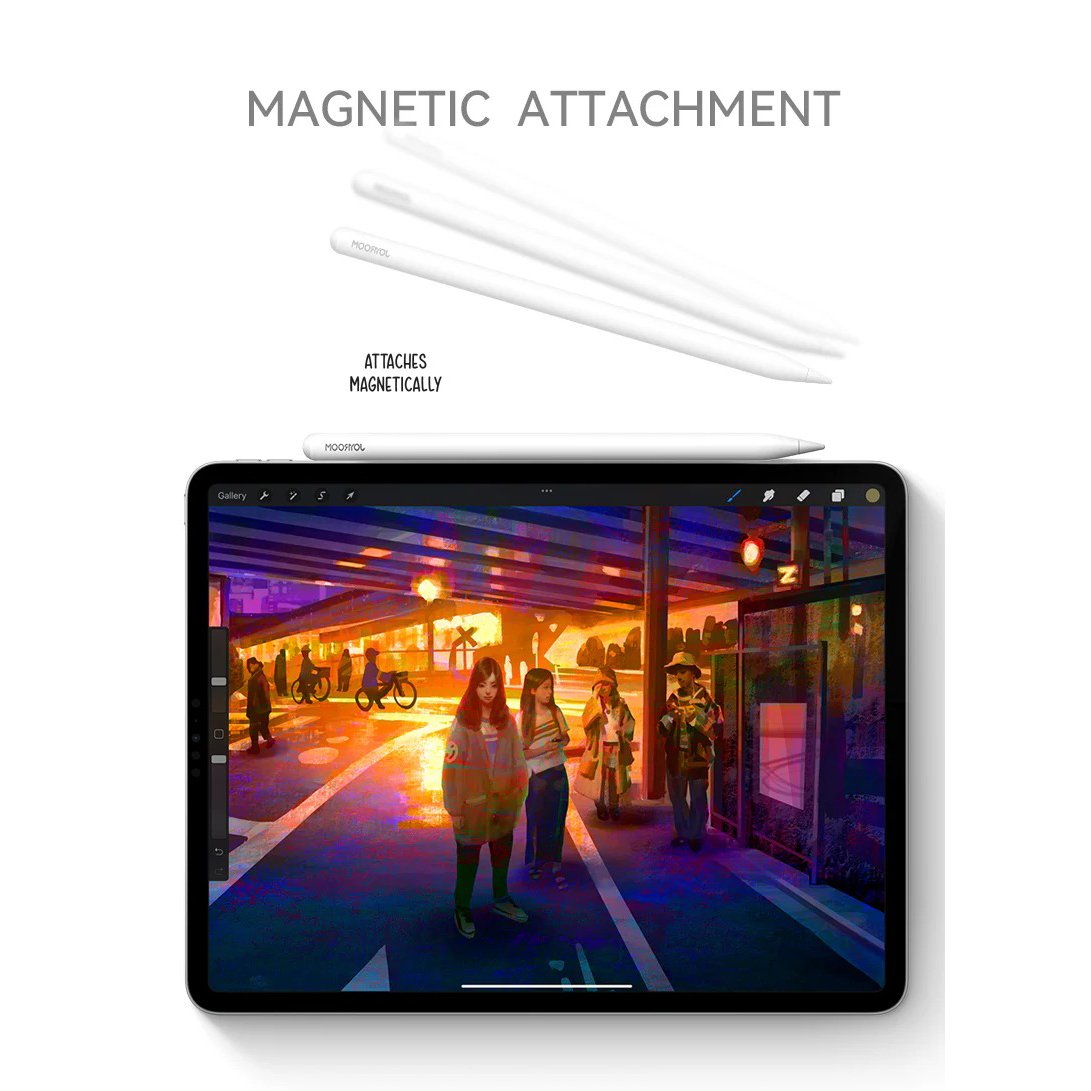 Joyroom JR-X9S Pro Stylus Pen Rechargeable for IPads with Tilt Function and Palm Rejection White 2 Joyroom JR-X9S Pro