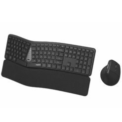RAPOO 8810ME Multi-Mode Wireless Optical Combo Keyboard and Mouse Ergonomic Design Connect via Bluetooth 5.0, and 2.4 GHz - Image 4