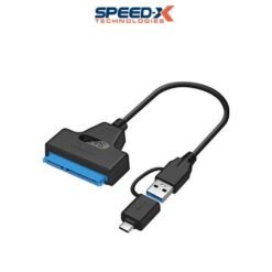 SpeedX 2-in-1 USB-A and Type-C to SATA 3.0 Cable