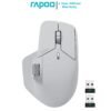 RAPOO MT760 PRO Wireless Mouse Light Grey NearLink + Bluetooth 5.0 Multi-Device, 12K DPI, 2K Polling, Ergo for Work & Gaming, 11 Programmable Buttons 16 RAPOO MT760 PRO
