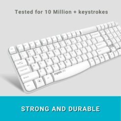RAPOO X1800S Wireless Optical Combo White Keyboard and Mouse Reliable 2.4 GHz wireless connection - Image 5