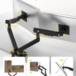 NB A5C SmooVex™ Dual Monitor Arm Mount, Monitor Stand fits up to 32 Inch with Mechanical Spring Monitor Arm, VESA 75/100 mm 10 NB A5C SmooVex™ Dual Monitor Arm Mount, Monitor Stand fits up to 32 Inch with Mechanical Spring Monitor Arm, VESA 75/100 mm - Image 5