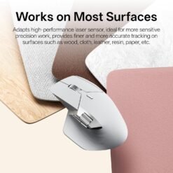 RAPOO MT760 PRO Wireless Mouse Light Grey NearLink + Bluetooth 5.0 Multi-Device, 12K DPI, 2K Polling, Ergo for Work & Gaming, 11 Programmable Buttons 13 RAPOO MT760 PRO Wireless Mouse Light Grey NearLink + Bluetooth 5.0 Multi-Device, 12K DPI, 2K Polling, Ergo for Work & Gaming, 11 Programmable Buttons - Image 6