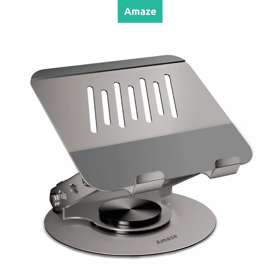 Amaze A550 Metallic 360° Rotational Tablet Stand with Ergonomic Height & Angle Adjustment 1 Amaze A550
