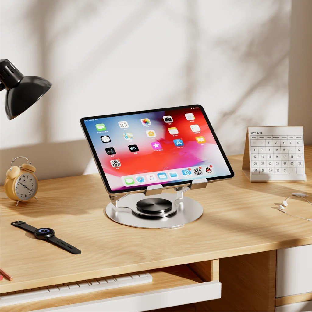 Amaze A550 Metallic 360° Rotational Tablet Stand with Ergonomic Height & Angle Adjustment 4 Amaze A550 Metallic 360° Rotational Tablet Stand with Ergonomic Height & Angle Adjustment - Image 4