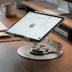 Alternative view of Amaze A550 Metallic 360° Rotational Tablet Stand with Ergonomic Height & Angle Adjustment