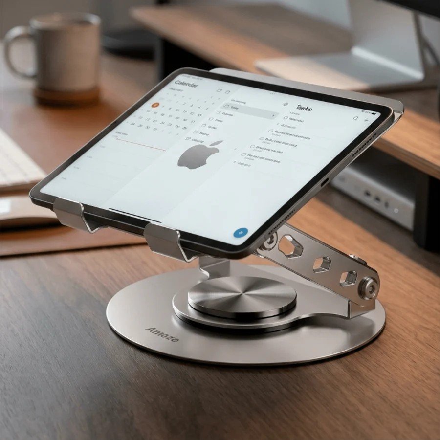 Amaze A550 Metallic 360° Rotational Tablet Stand with Ergonomic Height & Angle Adjustment 2 Amaze A550 Metallic 360° Rotational Tablet Stand with Ergonomic Height & Angle Adjustment - Image 2