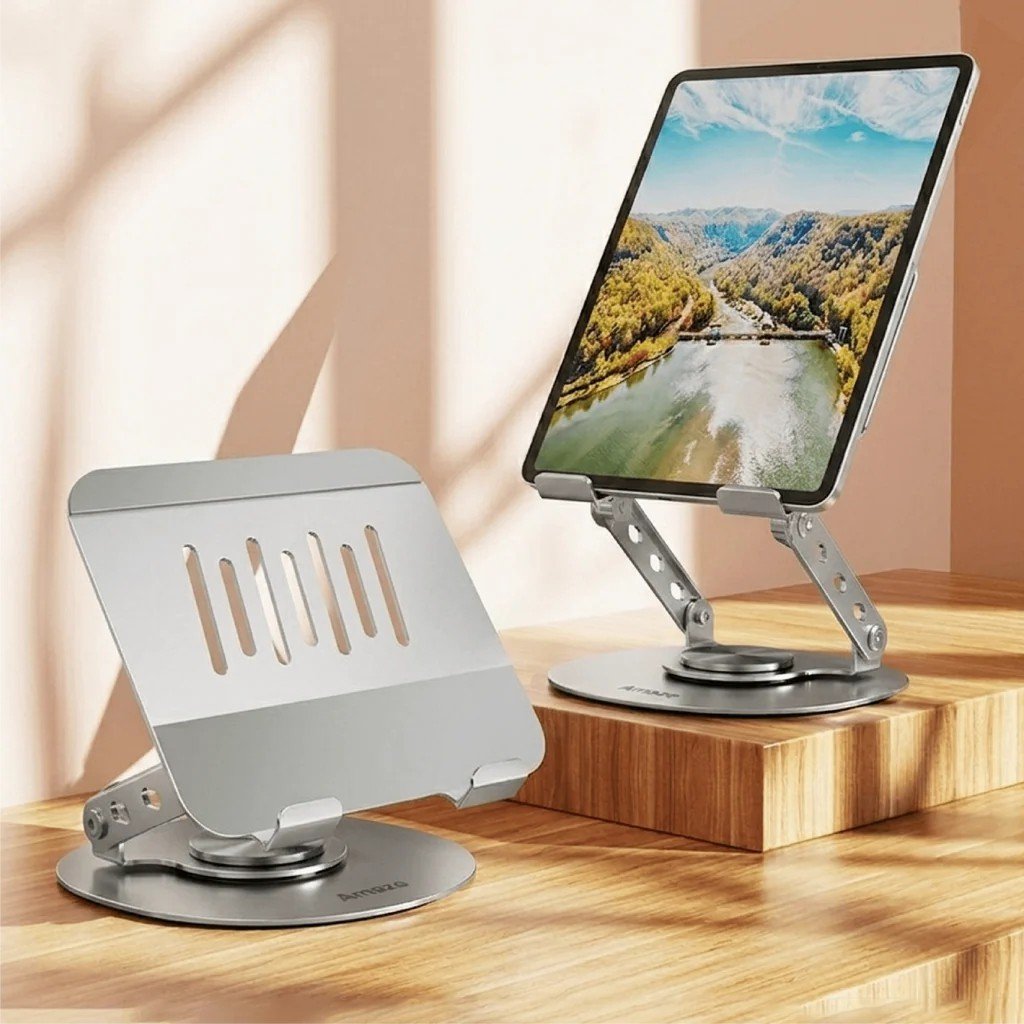 Amaze A550 Metallic 360° Rotational Tablet Stand with Ergonomic Height & Angle Adjustment 5 Amaze A550