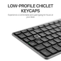 RAPOO E900T Mini Wireless Keyboard Black with Touchpad Multi-Device HTPC Support Touch Gestures for Windows & Mac 8 RAPOO E900T Mini Wireless Keyboard Black with Touchpad Multi-Device HTPC Support Touch Gestures for Windows & Mac - Image 3