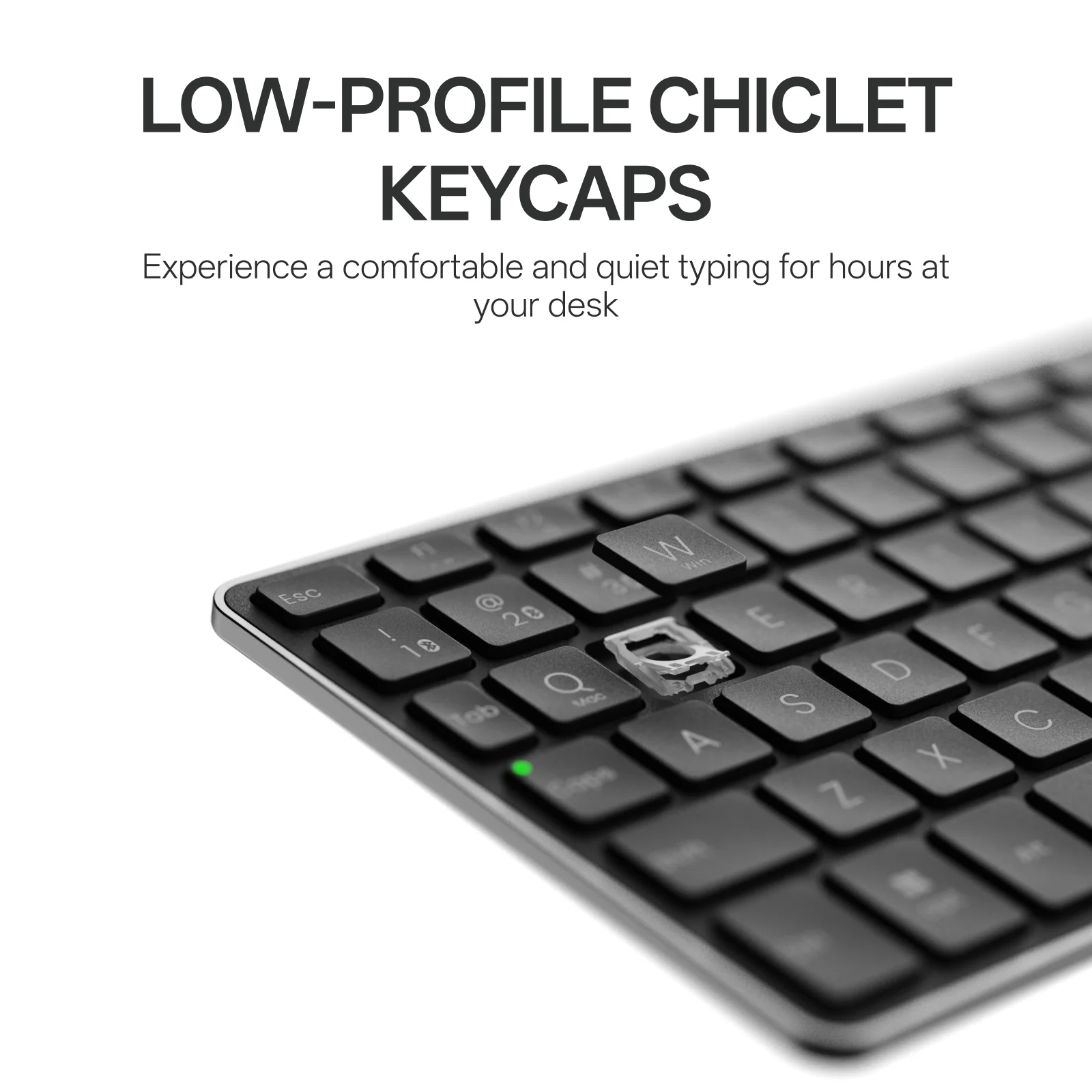 RAPOO E900T Mini Wireless Keyboard Black with Touchpad Multi-Device HTPC Support Touch Gestures for Windows & Mac 3 RAPOO E900T Mini Wireless Keyboard Black with Touchpad Multi-Device HTPC Support Touch Gestures for Windows & Mac - Image 3