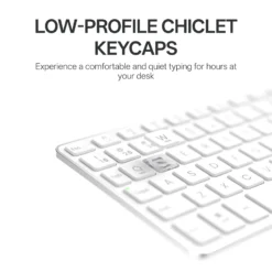 RAPOO E900T Mini Wireless Keyboard White with Touchpad Multi-Device HTPC Support Touch Gestures for Windows & Mac (Copy) 10 RAPOO E900T