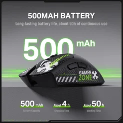 ONIKUMA DM01 Tri-Mode RGB Wireless Gaming Mouse Black with Stickers and 12,800 Dpi 9 ONIKUMA DM01 Tri-Mode RGB Wireless Gaming Mouse Black with Stickers and 12,800 Dpi - Image 3