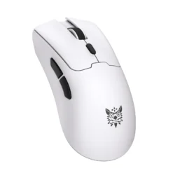 Alternative view of ONIKUMA DM01 Tri-Mode RGB Wireless Gaming Mouse White with Stickers and 12,800 Dpi
