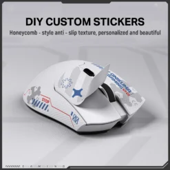 ONIKUMA DM01 Tri-Mode RGB Wireless Gaming Mouse White with Stickers and 12,800 Dpi - Image 5