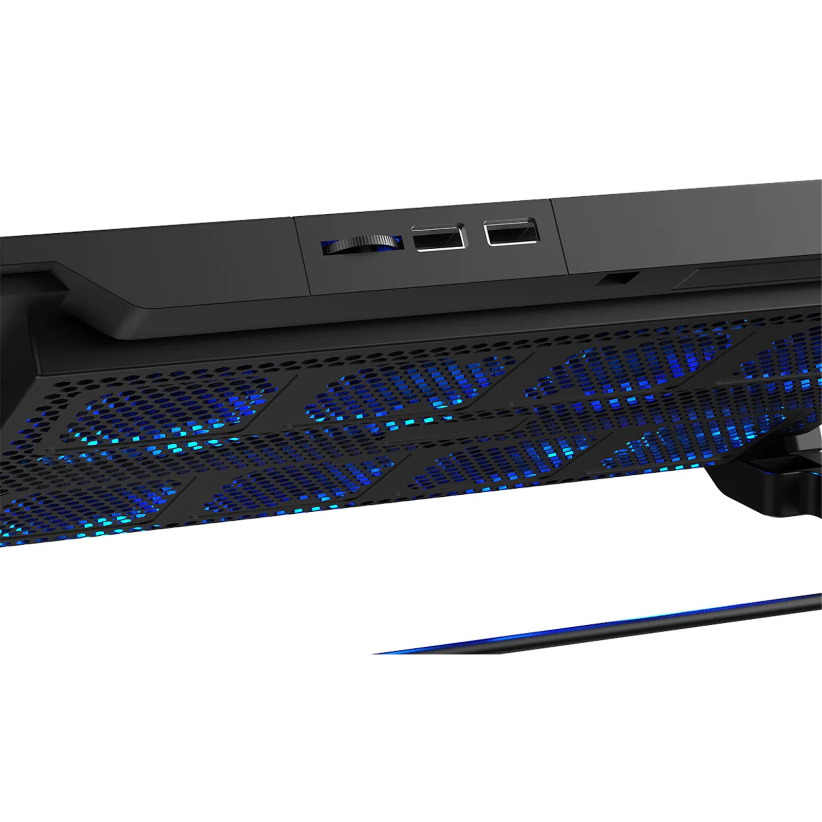 RAPOO CF300 Laptop 8 Fans Cooling Pad with 6-Level Adjustable Silent and Multi-Functional Phone Stand for Laptops up to 17 Inches Black 5 RAPOO CF300