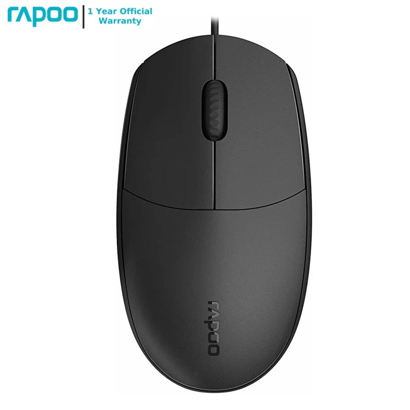 RAPOO N100 USB Wired Mouse with Ergonomic Design 1600Dpi 1 RAPOO N100