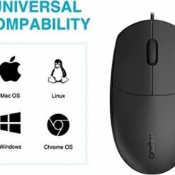 Alternative view of RAPOO N100 USB Wired Mouse with Ergonomic Design 1600Dpi