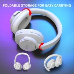 Redragon H610 VIBECORE ANC Bluetooth Wireless Headset White Dual Options Wired and BT with Mic 11 Redragon H610