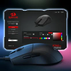 Redragon M724 K1NG 1K Hz Wired Gaming Mouse 12,400 Dpi Ultra Light Weight 5 Programmable Buttons - Image 3