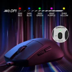 Redragon M724 K1NG 1K Hz Wired Gaming Mouse 12,400 Dpi Ultra Light Weight 5 Programmable Buttons - Image 5
