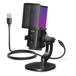 UGREEN 65629 Noise-Cancelling RGB USB Desktop Microphone – CM581 - Image 3