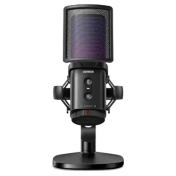 Alternative view of UGREEN 65629 Noise-Cancelling RGB USB Desktop Microphone – CM581