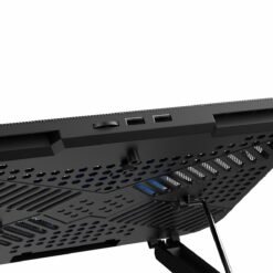 RAPOO CF100 Laptop Single Fan Cooling Pad with 6-Level Adjustable Silent 130mm Fan and Multi-Functional Phone Stand for Laptops up to 14 Inches Black 7 RAPOO CF100