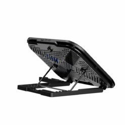 RAPOO CF200 Laptop Dual Fans Cooling Pad with 6-Level Adjustable Silent 100mm Fans and Multi-Functional Phone Stand for Laptops up to 14 Inches Black - Image 3
