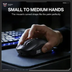ONIKUMA DM07 Tri-Mode RGB Wireless Gaming Mouse Black with PAW3311 Sensor 12800Dpi 1000Hz Polling Rate & 6-Level DPI 10 ONIKUMA DM07 Tri-Mode RGB Wireless Gaming Mouse Black with PAW3311 Sensor 12800Dpi 1000Hz Polling Rate & 6-Level DPI - Image 3