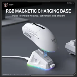 ONIKUMA DM07 Tri-Mode RGB Wireless Gaming Mouse White with PAW3311 Sensor 12800Dpi 1000Hz Polling Rate & 6-Level DPI 12 ONIKUMA DM07 Tri-Mode RGB Wireless Gaming Mouse White with PAW3311 Sensor 12800Dpi 1000Hz Polling Rate & 6-Level DPI - Image 5