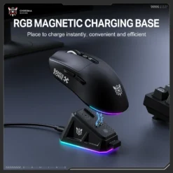 ONIKUMA DM07 Tri-Mode RGB Wireless Gaming Mouse Black with PAW3311 Sensor 12800Dpi 1000Hz Polling Rate & 6-Level DPI 11 ONIKUMA DM07 Tri-Mode RGB Wireless Gaming Mouse Black with PAW3311 Sensor 12800Dpi 1000Hz Polling Rate & 6-Level DPI - Image 4
