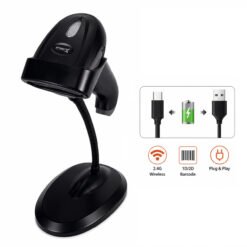 Alternative view of SpeedX 60D 2D CMOS Wireless 2.4Ghz Barcode Scanner with Stand