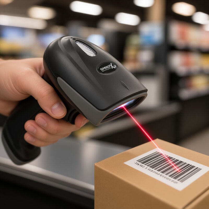 SpeedX 60D 2D CMOS Wireless 2.4Ghz Barcode Scanner with Stand 10 SpeedX 60D