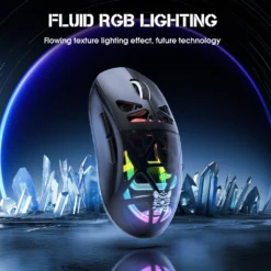 ONIKUMA CW930 Tri-Mode Wireless RGB Gaming Mouse Black with 400Dpi and 11 RGB Lighting Modes 500mAH Battery 9 ONIKUMA CW930 Tri-Mode Wireless RGB Gaming Mouse Black with 400Dpi and 11 RGB Lighting Modes 500mAH Battery - Image 4
