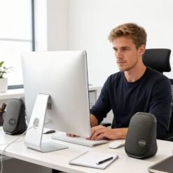 Alternative view of SpeedX SX-SP02 Desktop PC Speaker USB Powered 2.0 6W