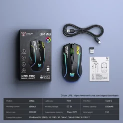 ONIKUMA DM06 Tri-Mode Wireless RGB Gaming Mouse Black with 12800Dpi and 1000Hz Polling Rate Rechargeable 13 ONIKUMA DM06