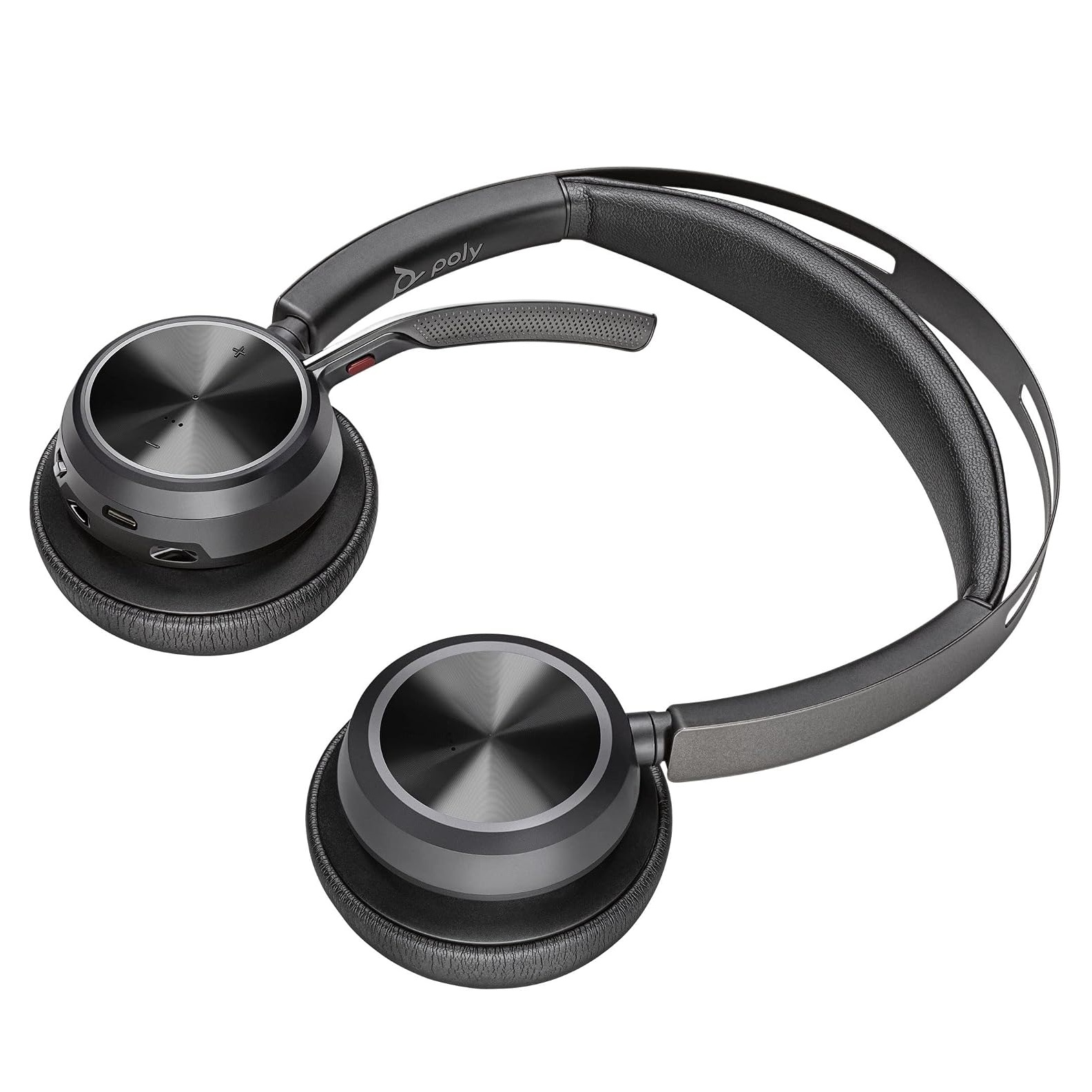 Poly Voyager Focus 2 UC USB Wireless Headset OPEN BOX (Plantronics) Bluetooth Dual-Ear (Stereo) Headset with Boom Mic PC/Mac Compatible - Active Noise Canceling - Works with Teams (Certified), Zoom & more 4 Poly Voyager Focus 2 UC USB Wireless Headset OPEN BOX (Plantronics) Bluetooth Dual-Ear (Stereo) Headset with Boom Mic PC/Mac Compatible - Active Noise Canceling - Works with Teams (Certified), Zoom & more - Image 4