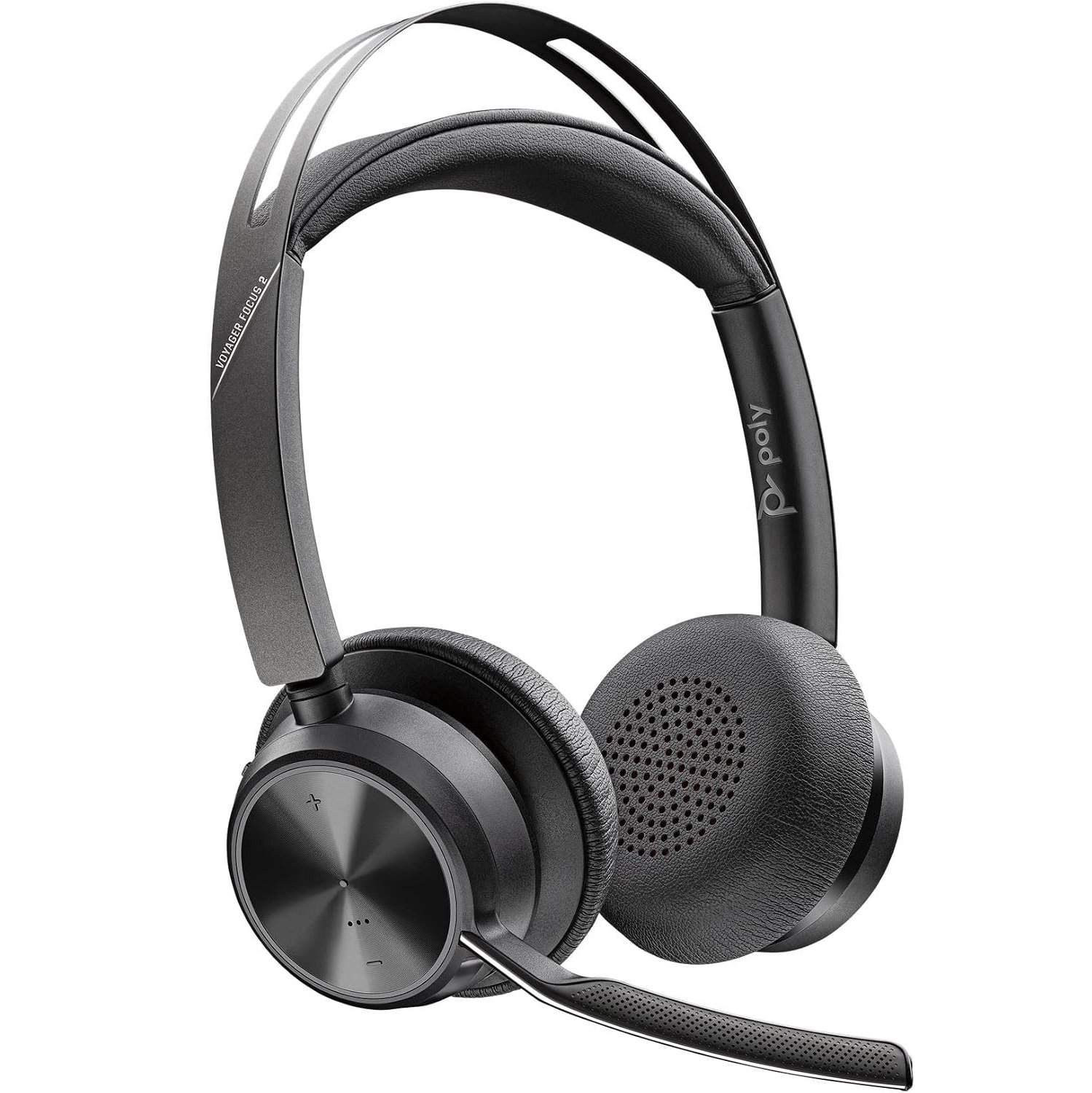 Poly Voyager Focus 2 UC USB Wireless Headset OPEN BOX (Plantronics) Bluetooth Dual-Ear (Stereo) Headset with Boom Mic PC/Mac Compatible - Active Noise Canceling - Works with Teams (Certified), Zoom & more 3 Poly Voyager Focus 2 UC USB Wireless Headset OPEN BOX (Plantronics) Bluetooth Dual-Ear (Stereo) Headset with Boom Mic PC/Mac Compatible - Active Noise Canceling - Works with Teams (Certified), Zoom & more - Image 3