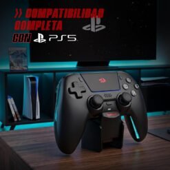 Alternative view of Redragon G831 WARGRIP RGB PS5 Wireless Controller Gamepad with Hall Effect Joysticks and Triggers 4 Action Buttons and Touchpad