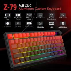 E-Yooso Z-79 Pro RGB Tri-Mode Mechanical Keyboard Gradient Red 79-Keys with Mint Mambo Switch Side Printed Keycaps 13 E-Yooso Z-79 Pro