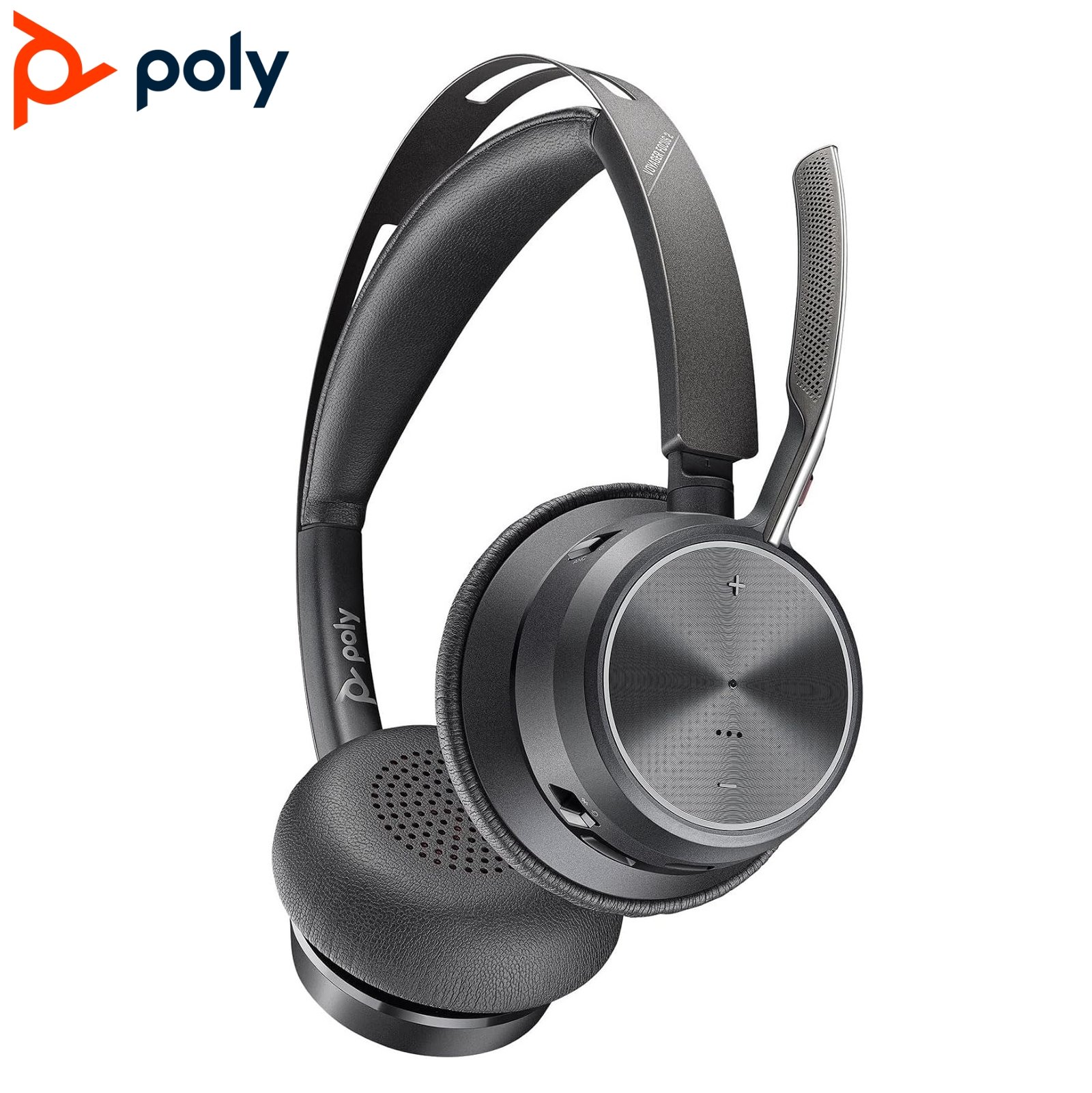 Poly Voyager Focus 2 UC USB Wireless Headset OPEN BOX (Plantronics) Bluetooth Dual-Ear (Stereo) Headset with Boom Mic PC/Mac Compatible - Active Noise Canceling - Works with Teams (Certified), Zoom & more 1 Poly Voyager Focus 2 UC