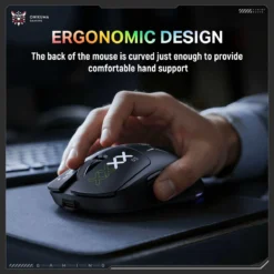 ONIKUMA DM03 Tri-Mode Wireless RGB Gaming Mouse Black with 12000Dpi and PAW3311 Sensor Rechargeable 8 ONIKUMA DM03 Tri-Mode Wireless RGB Gaming Mouse Black with 12000Dpi and PAW3311 Sensor Rechargeable - Image 4