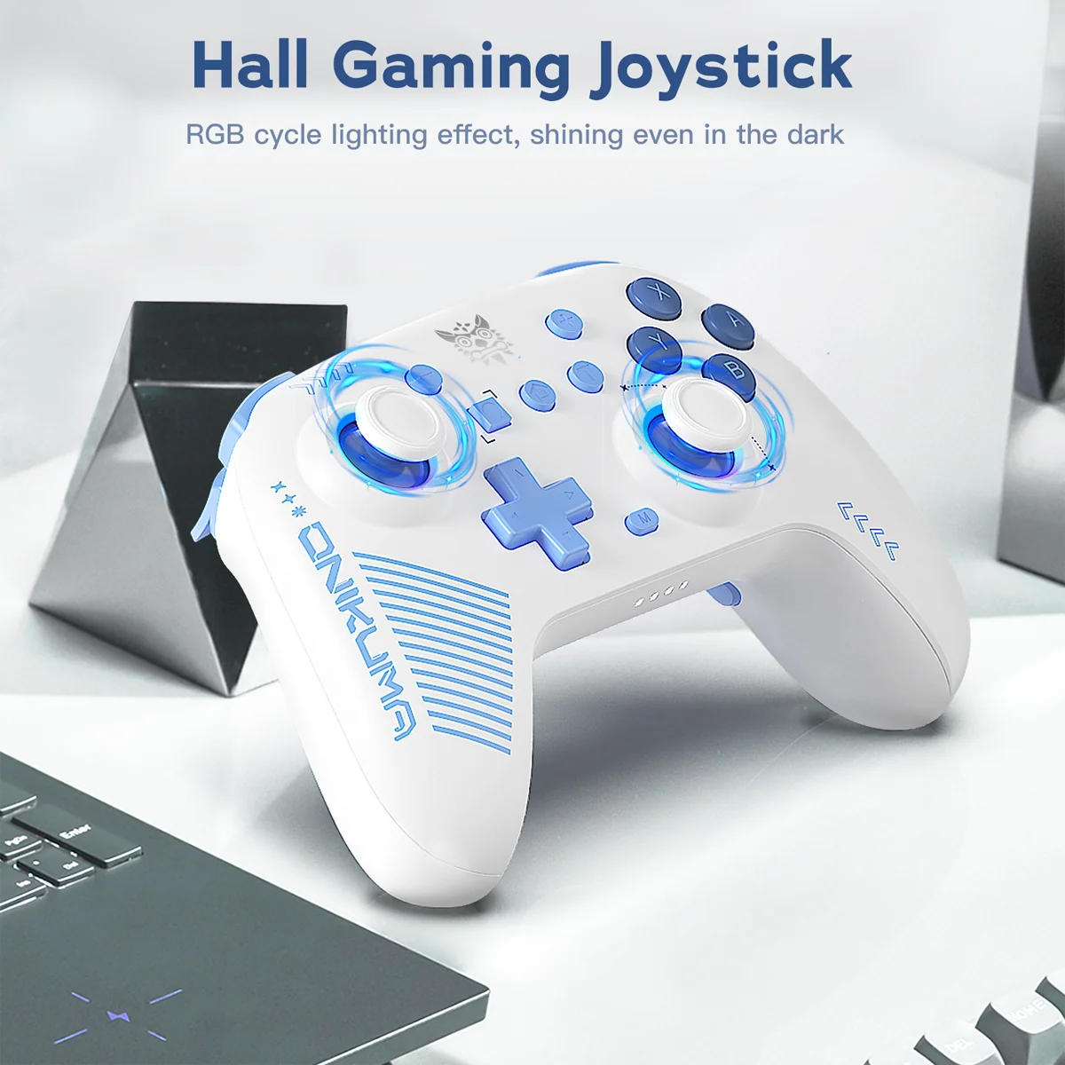 ONIKUMA C1 Dual-Mode Wireless Gaming Controller Gamepad Black with RGB Hall Effect Bluetooth and Wired Mode 5 ONIKUMA C1 Dual-Mode Wireless Gaming Controller Gamepad Black with RGB Hall Effect Bluetooth and Wired Mode - Image 5